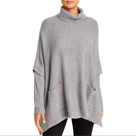 NWT Alison Andrews Turtleneck Poncho Sweater - Picture 1 of 2